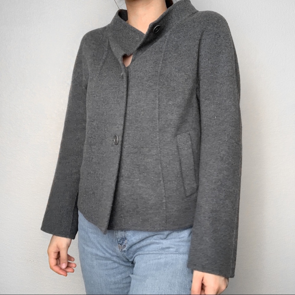 GREY WOOL COAT
